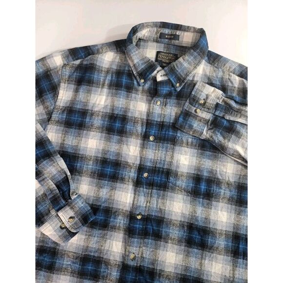 Pendleton Men's Mason Plaid Flannel Button Up Shirt‎ XL - Picture 1 of 7